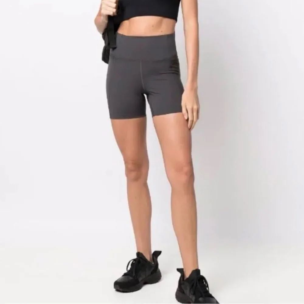 GIRLFRIEND COLLECTIVE | High-Waist Gray Active Bike Shorts Women’s Size Small